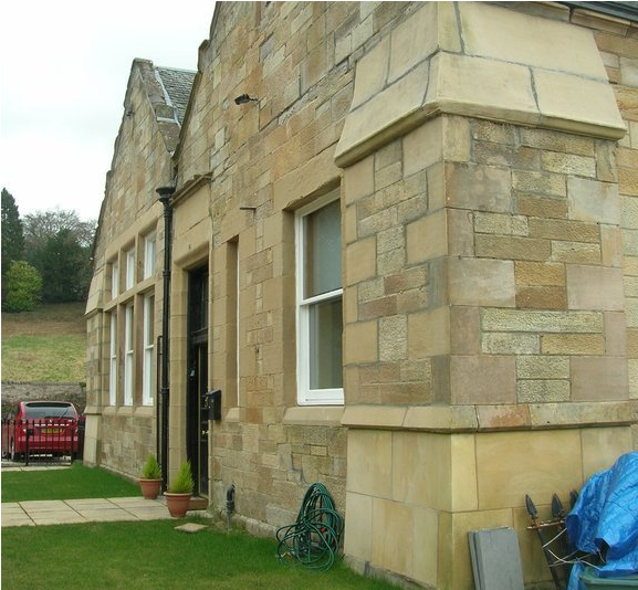 Comfortable, 100 Year Old School House, Renovated Four - Stone Wall (800x533), Png Download