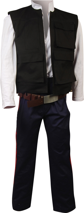 2 Copy219 - Star Wars Anh A Hope Han Solo Full Set Halloween Cosplay (600x900), Png Download
