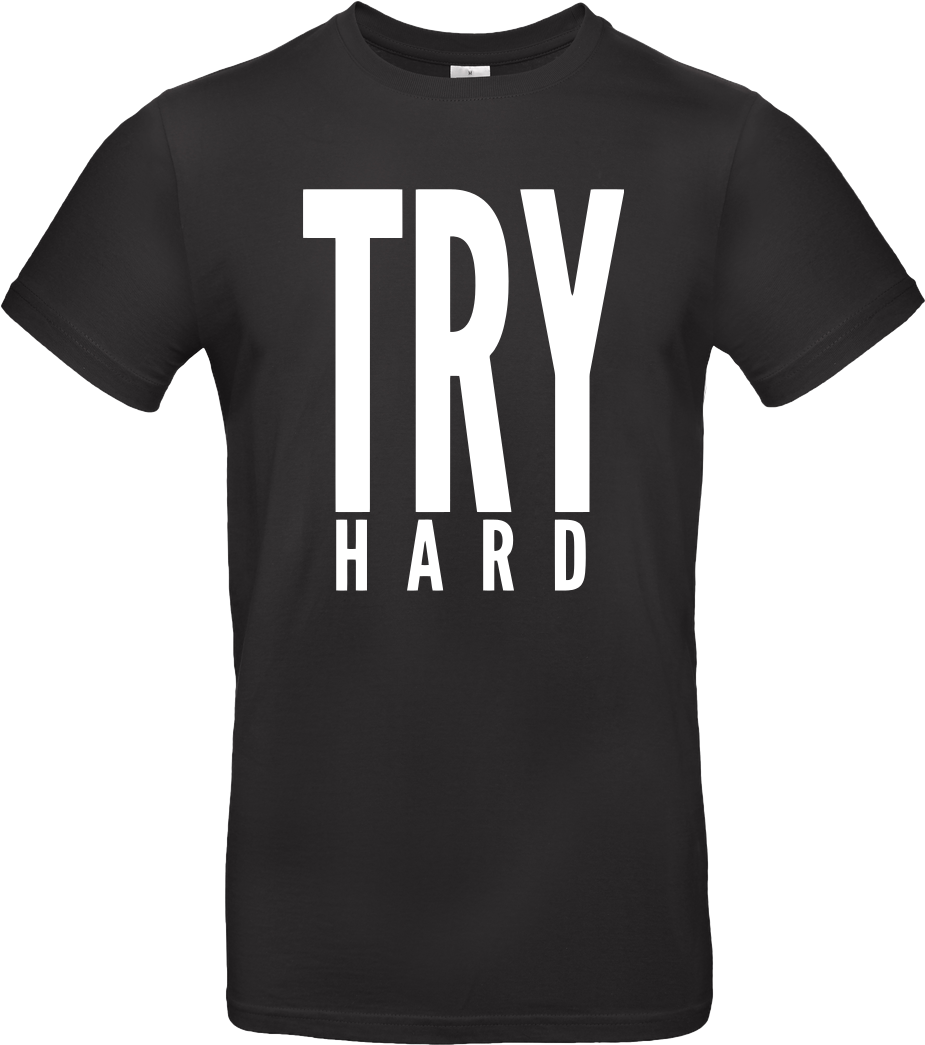 Try Hard Weiß T-shirt B&c Exact - Dallas Cowboys Christmas Shirt (1044x1044), Png Download