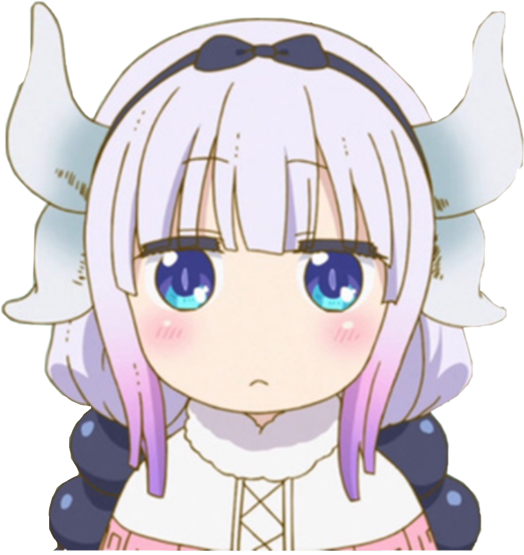 Kanna Dragonmaid Anime Animegirl Freetoedit - Loli Anime (1024x1084), Png Download