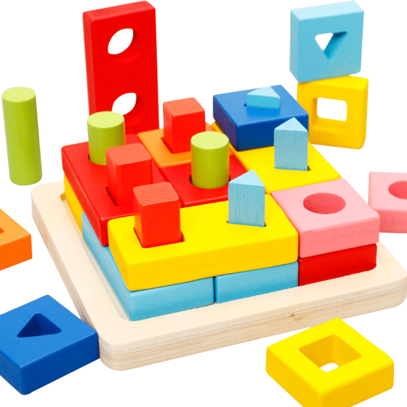 Wooden Children's Educational Toys Early Education - Toy Block (800x800), Png Download