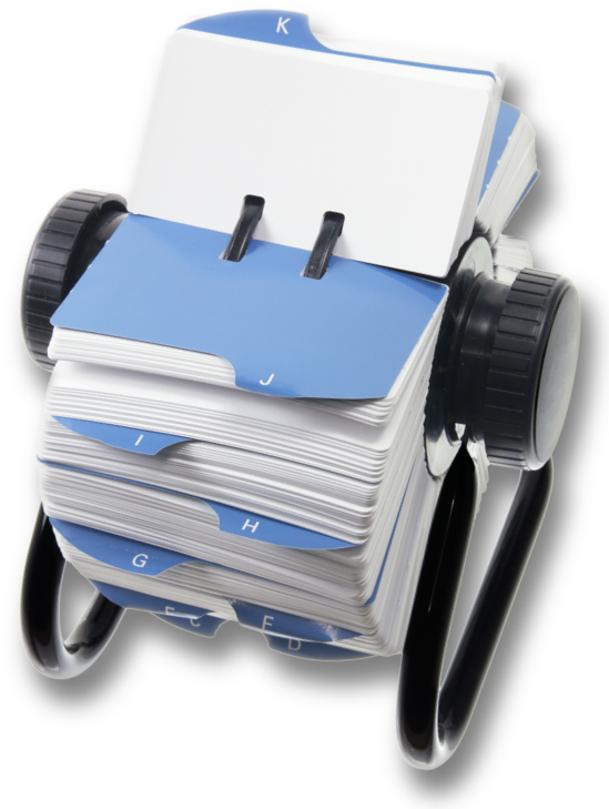 Klanten Rolodex Ipad - Rolodex (549x729), Png Download