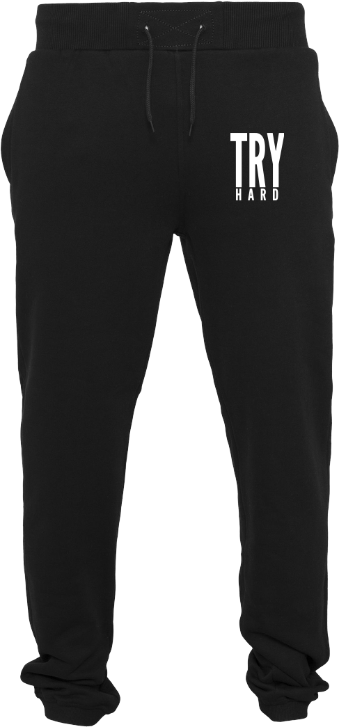 Try Hard Weiß Sonstiges Jogginghose Schwarz - Adidas Compression Pants (1044x1044), Png Download