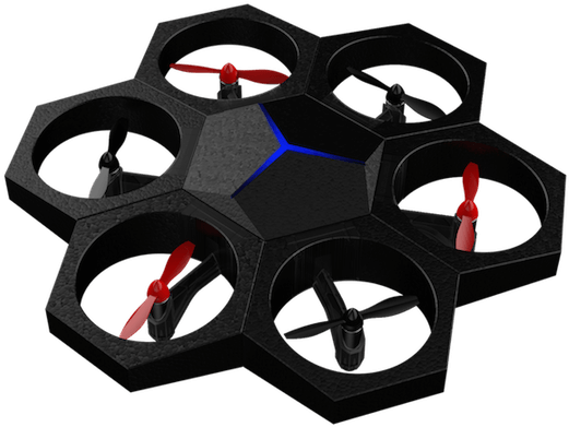 Airblock A Modular And Programmable Drone For Both - Drone Airblock (840x510), Png Download