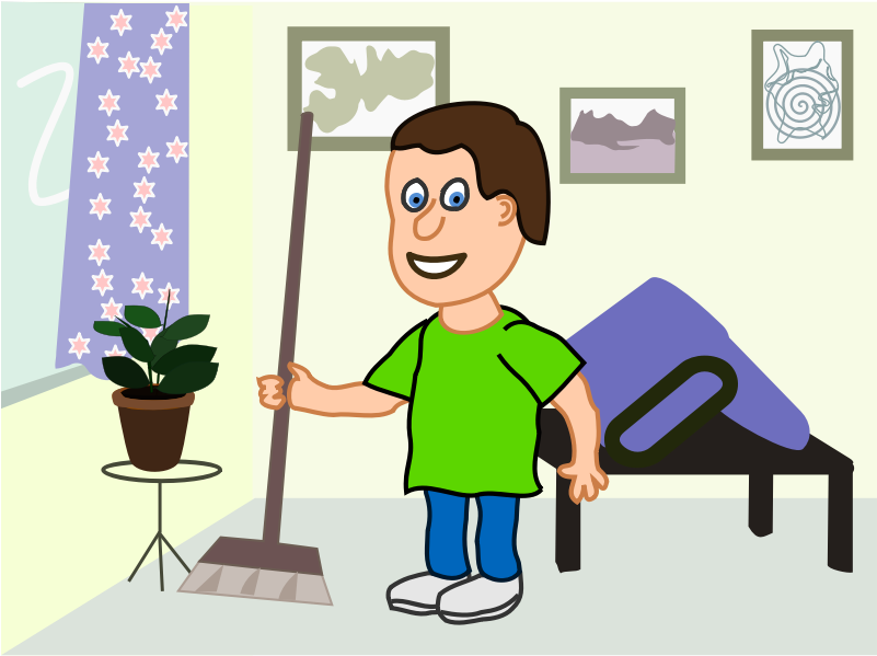 Cleaning - Cleaning The House Cartoon (800x800), Png Download