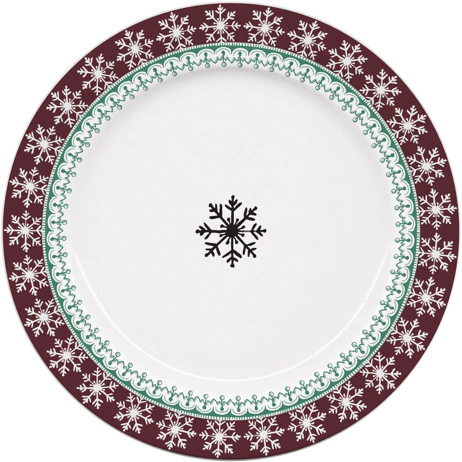 6 Coasters Snowflake Pattern - Vector Graphics (1518x1512), Png Download