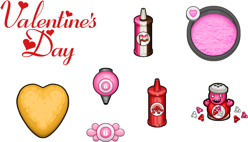 Valentine S Day Toppings Donuteria By Amelia411-d7o61ay - Hearts For You On Our Wedding Day-be Mine-for Wife (891x528), Png Download