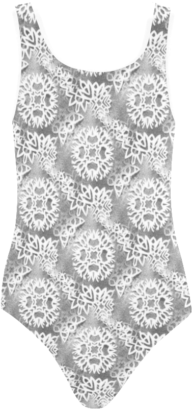 Snowflakes Pattern Dark Edgy Vest One Piece Swimsuit - Snowflake Pattern (dark And Edgy) Slim Iphone 6 Case (1000x1000), Png Download