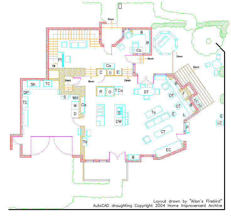 Image Showing Layout Of The Home Improvement Archive - Home Improvement Taylor House (736x690), Png Download