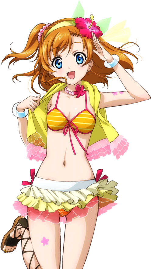 Download Images - Honoka Kousaka Swimsuit Png (1024x1024), Png Download
