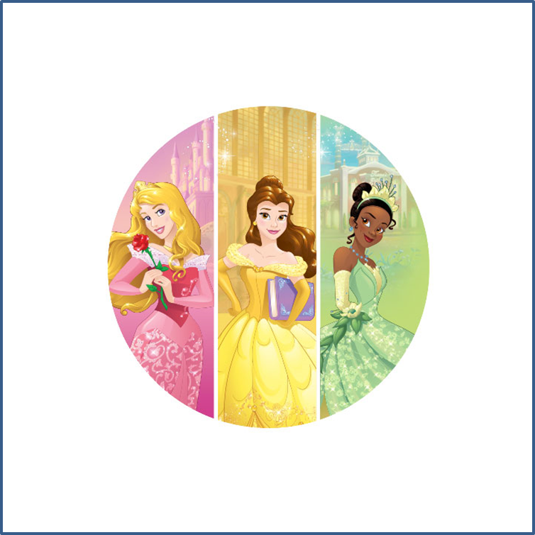 18" Colourful Disney Princess Foil Balloon (754x754), Png Download