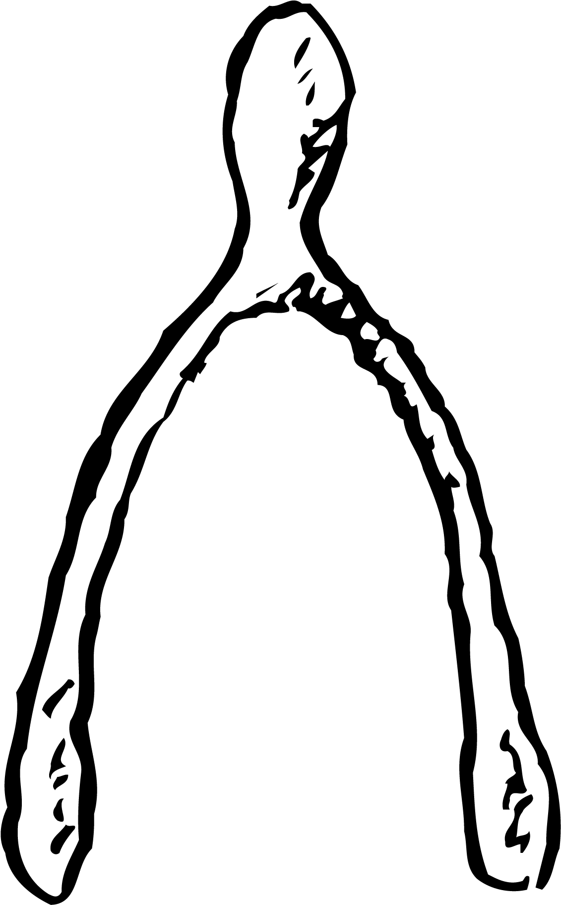 Luck - Wishbone Symbol (1200x1891), Png Download