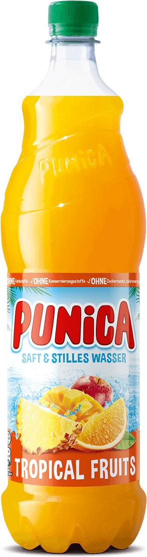 Punica Classic Tropical-fruits - Punica Tropical Fruit 1,25l (320x1122), Png Download
