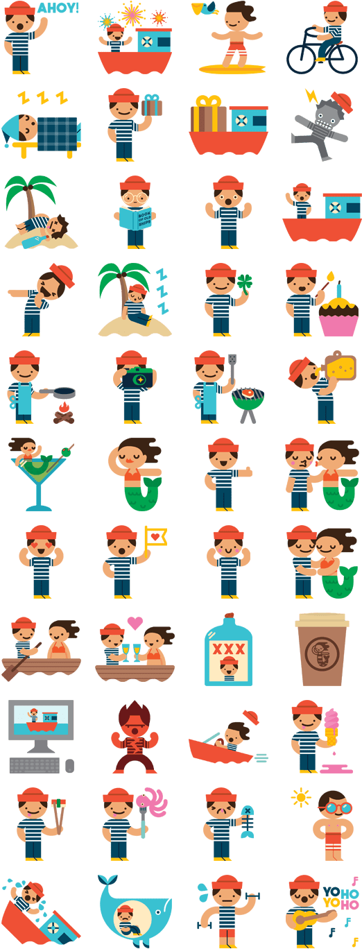 First Mate Facebook Sticker (540x1400), Png Download