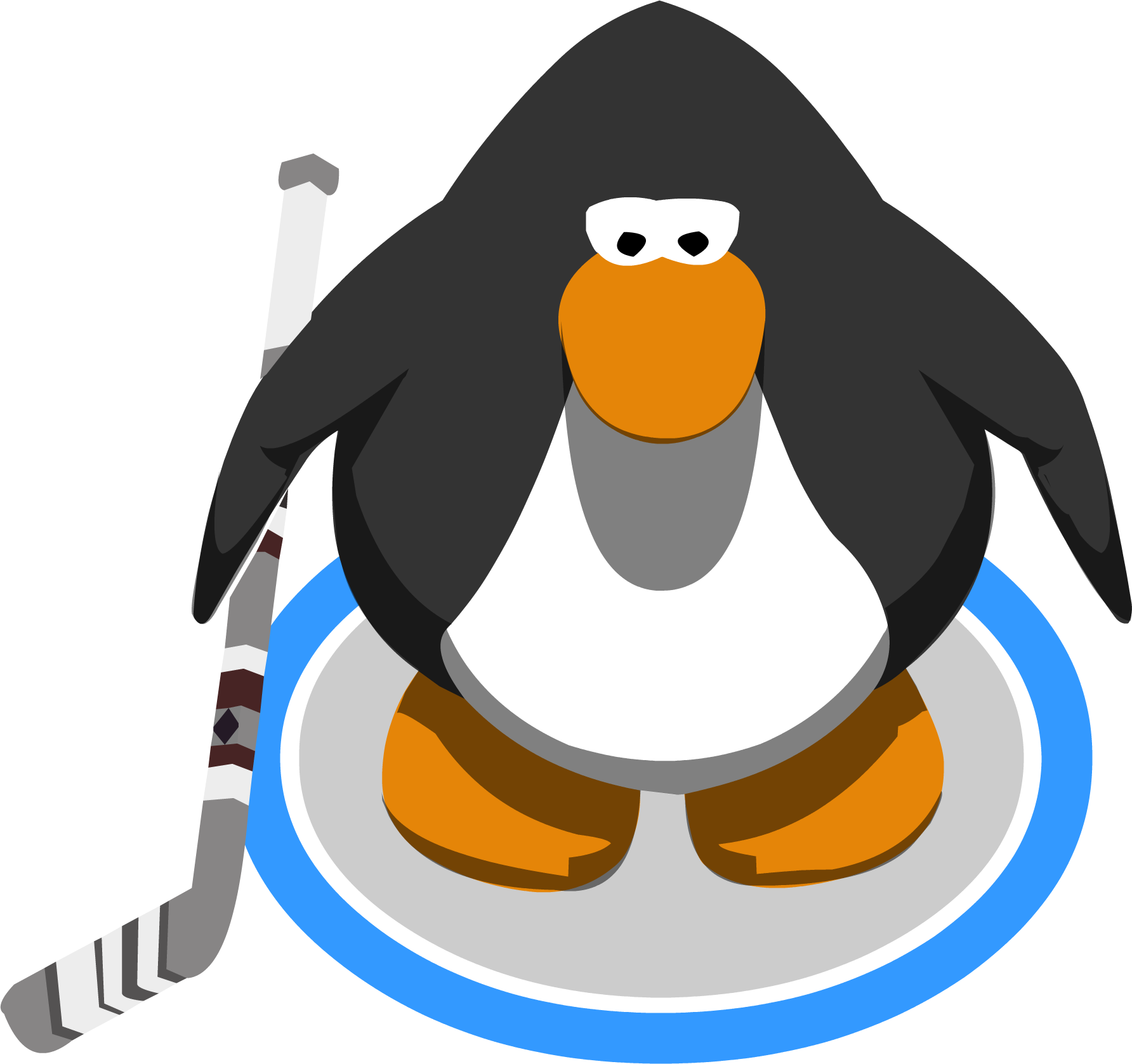Riley's Hockey Stick In-game - Club Penguin Vuvuzela (1784x1677), Png Download