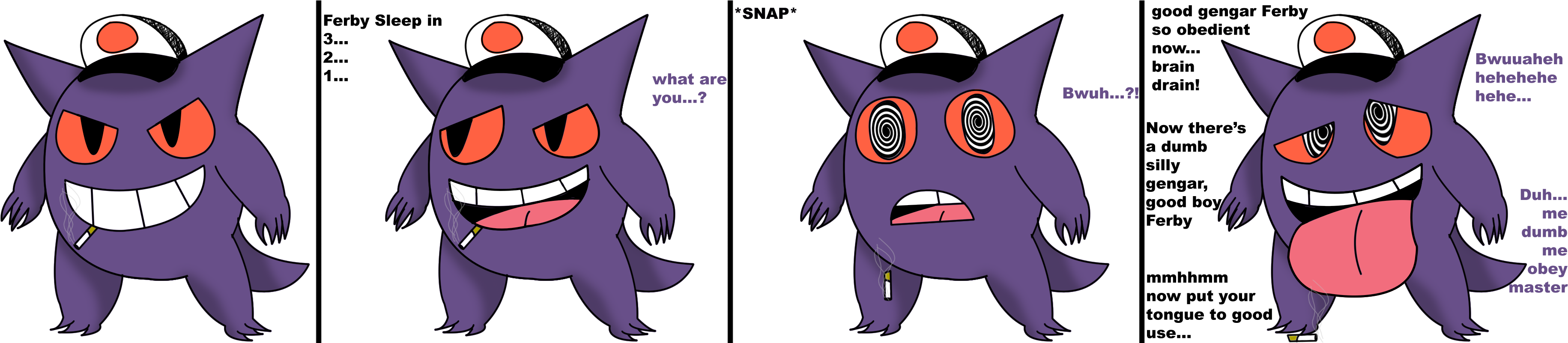 Ferby The Gengar - Portable Network Graphics (3681x800), Png Download