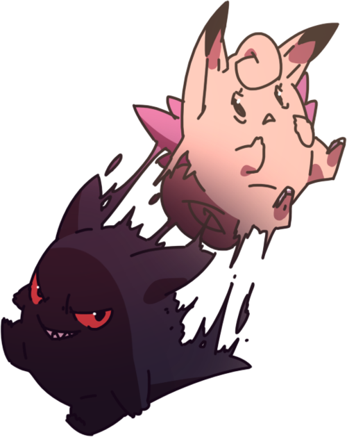 Resultado De Imagen Para Clefairy Gengar - Clefables Shadow (500x629), Png Download