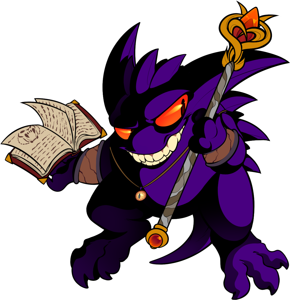 Gengar Warlock - Cartoon (1250x1250), Png Download