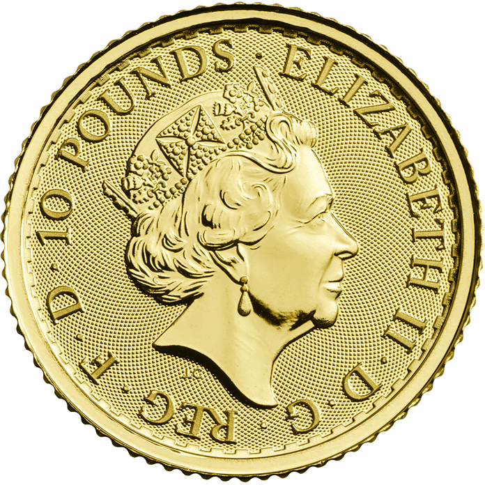Britannia 2018 1/10 Oz Gold Coin - British Gold Coin (696x696), Png Download