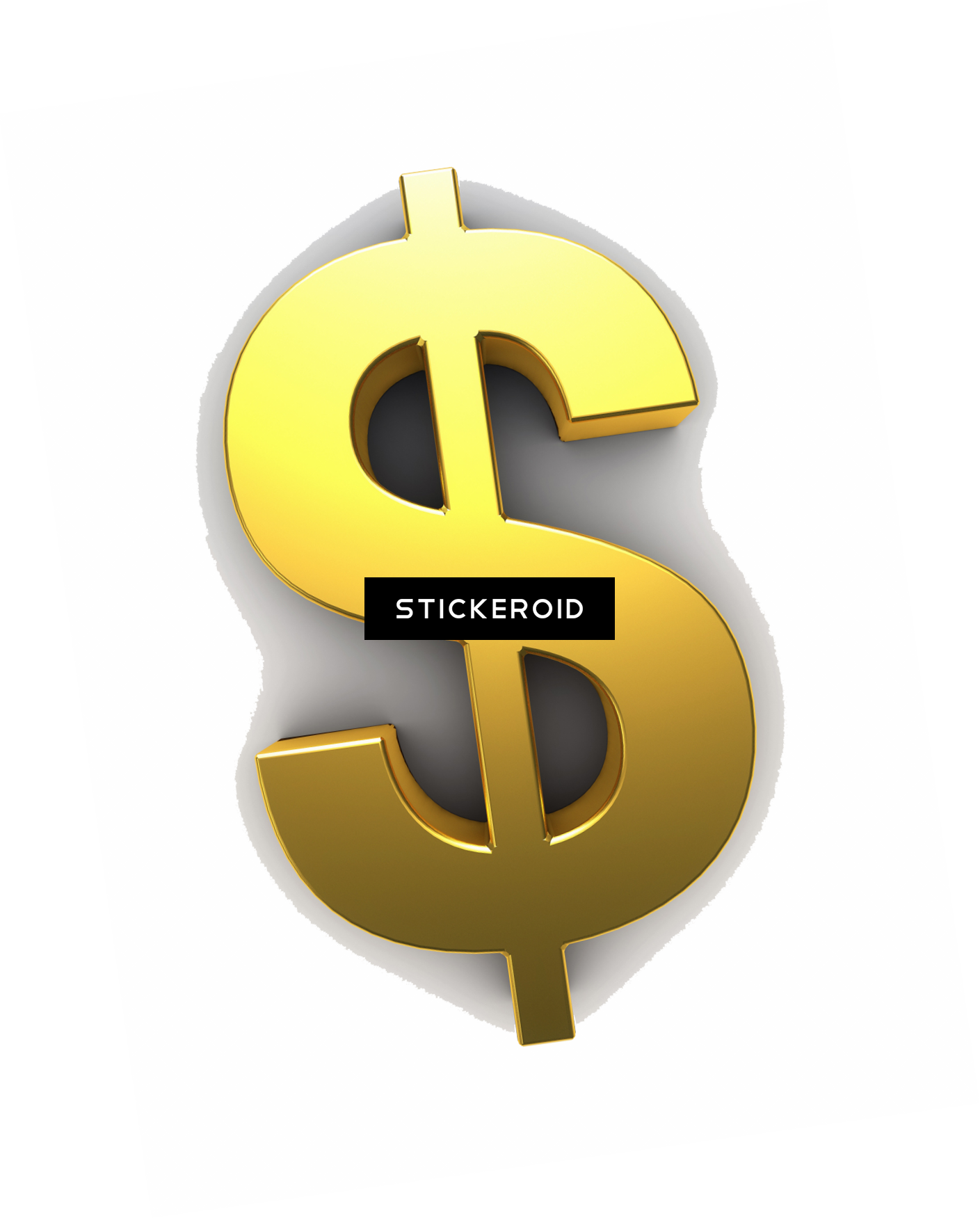 Lakshmi Gold Coin Coins - Dollar Sign Rectangle Magnet (1409x1751), Png Download