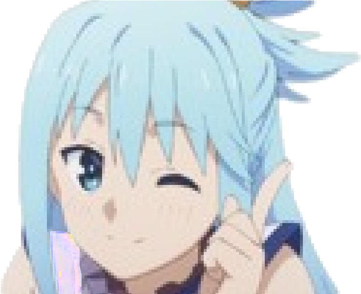 Sticker Emyjvc2 Kikoojap Sticker - Aqua Konosuba Anime (800x600), Png Download