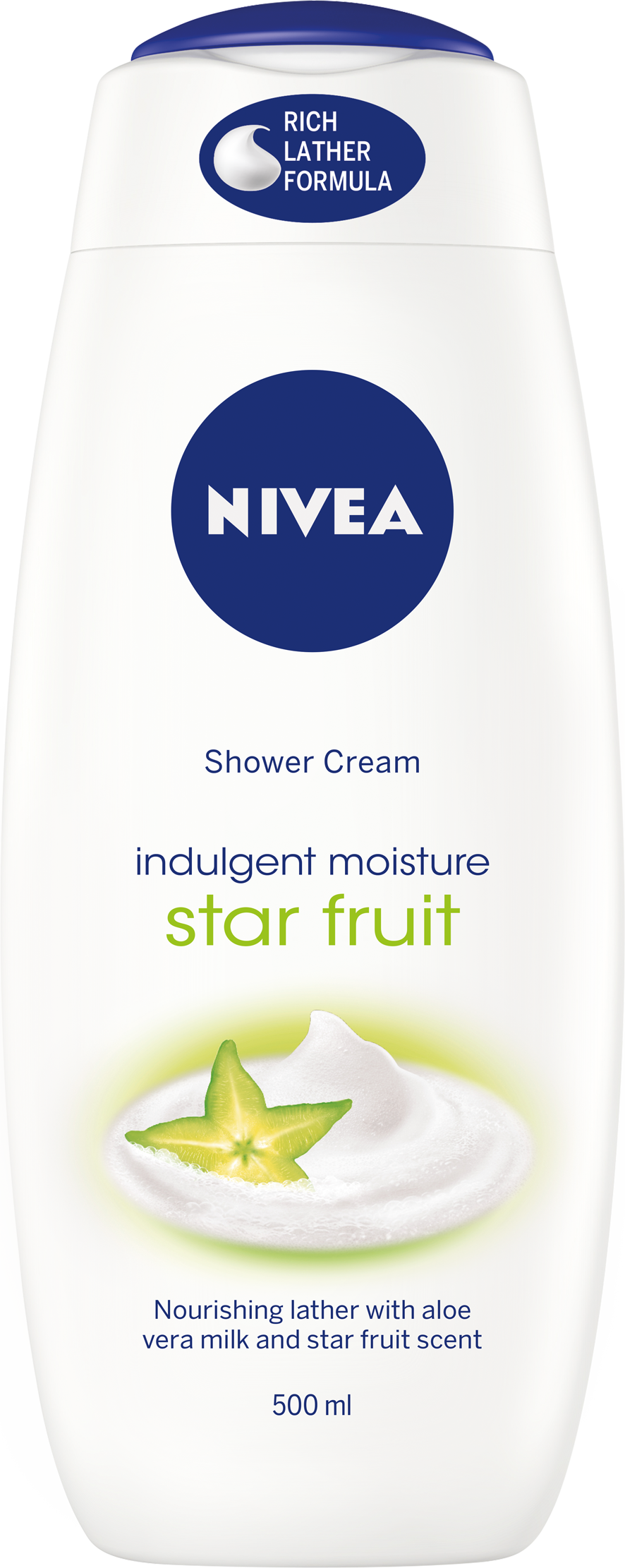 Nivea Star Fruit Shower Cream (886x2222), Png Download