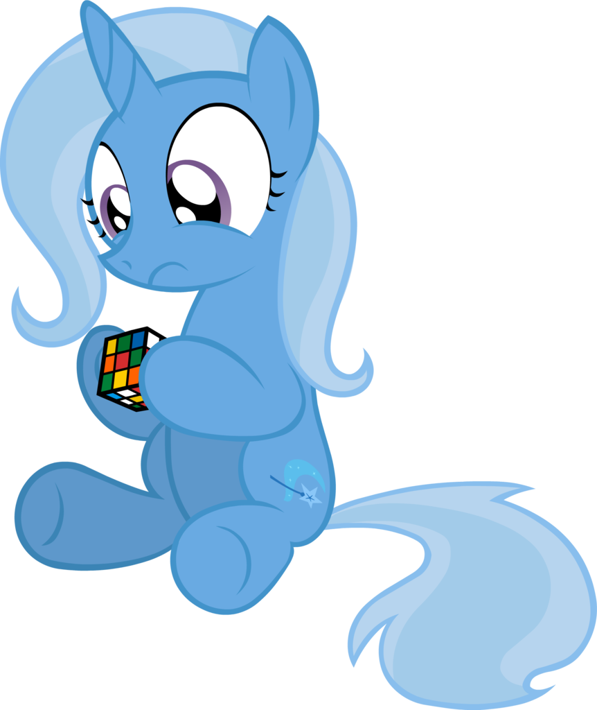 Miketheuser, Confused, Cube, Cute, Cutie Mark, Diatrixes, - My Little Pony Rubix Cube (862x1024), Png Download