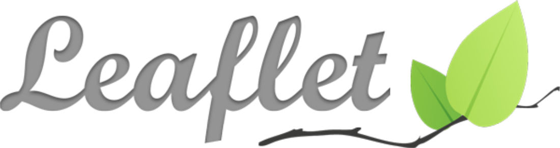D3 - Js - Leaflet Map Logo (1100x292), Png Download