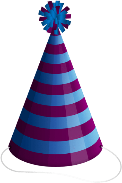 Free Png Party Hat Png Images Transparent - Blue Party Hat Png (480x715), Png Download