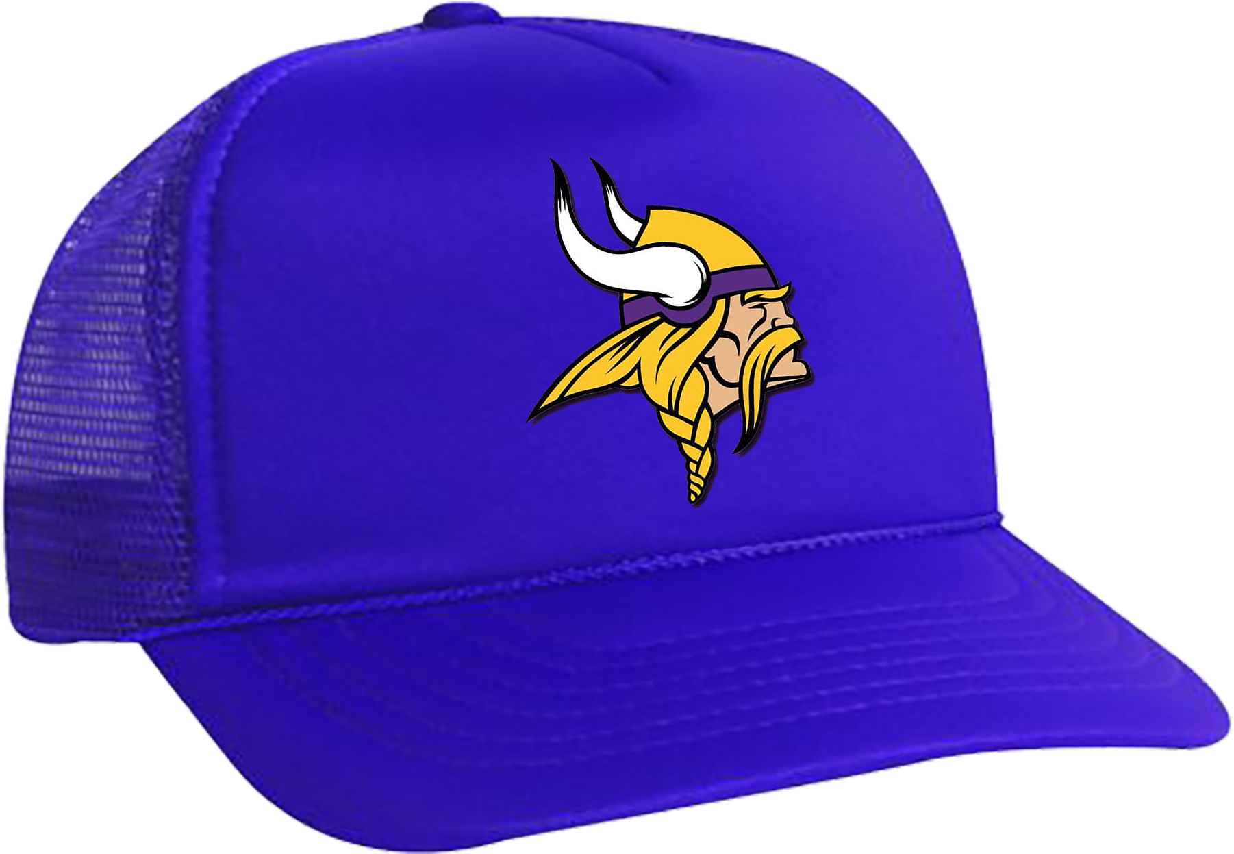 Nfl Vikings Logo Purple Printed Hat (2250x2025), Png Download