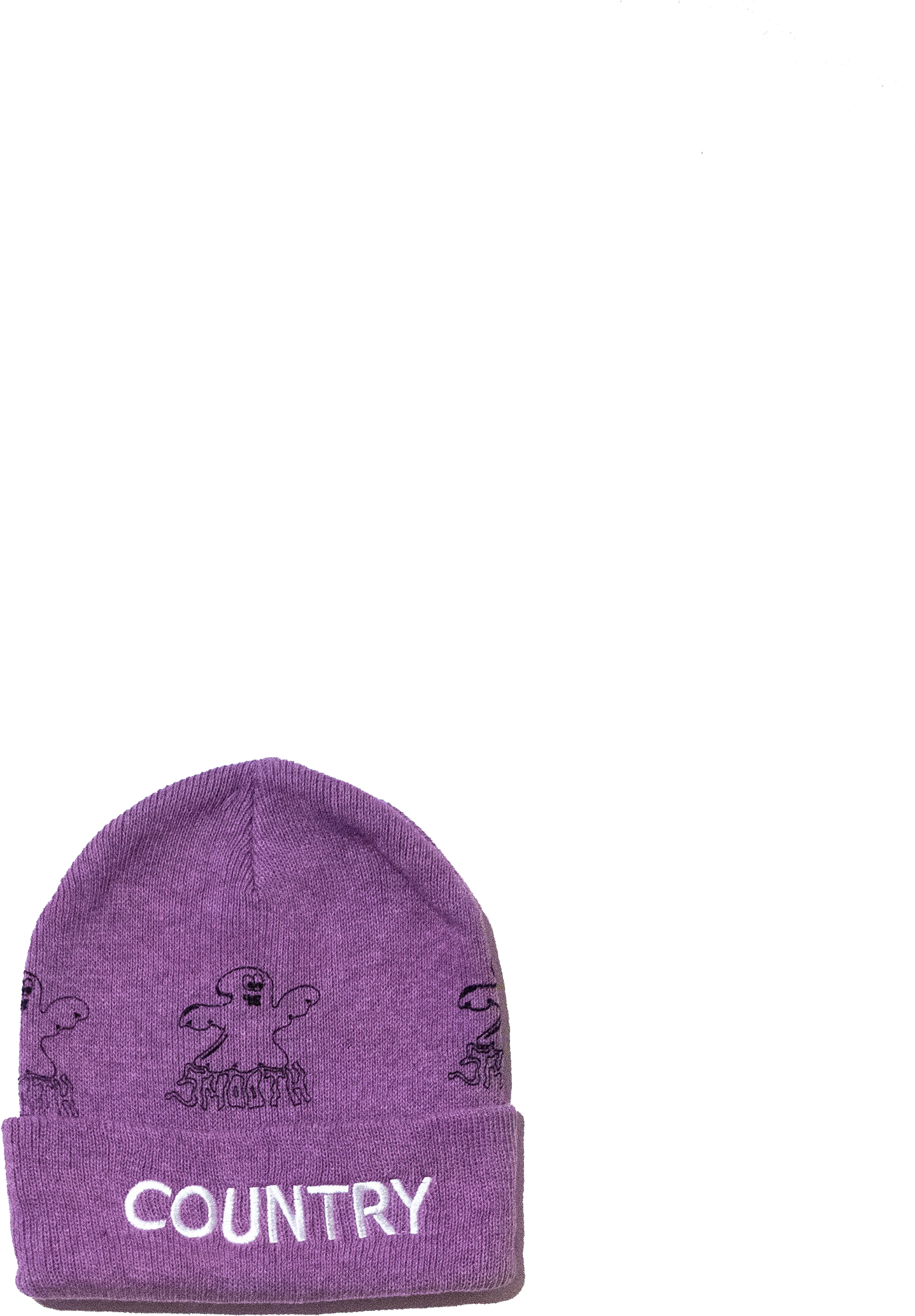Image Of Purple Ghost Country Beanie - Beanie (2550x3300), Png Download