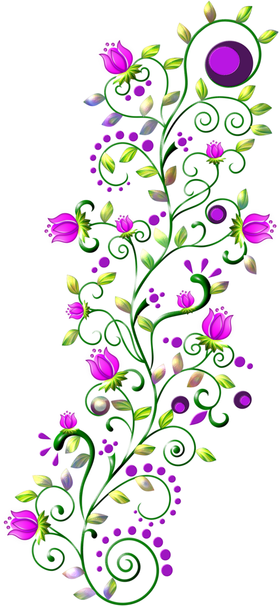 Enredadera De Flores Png (627x1272), Png Download