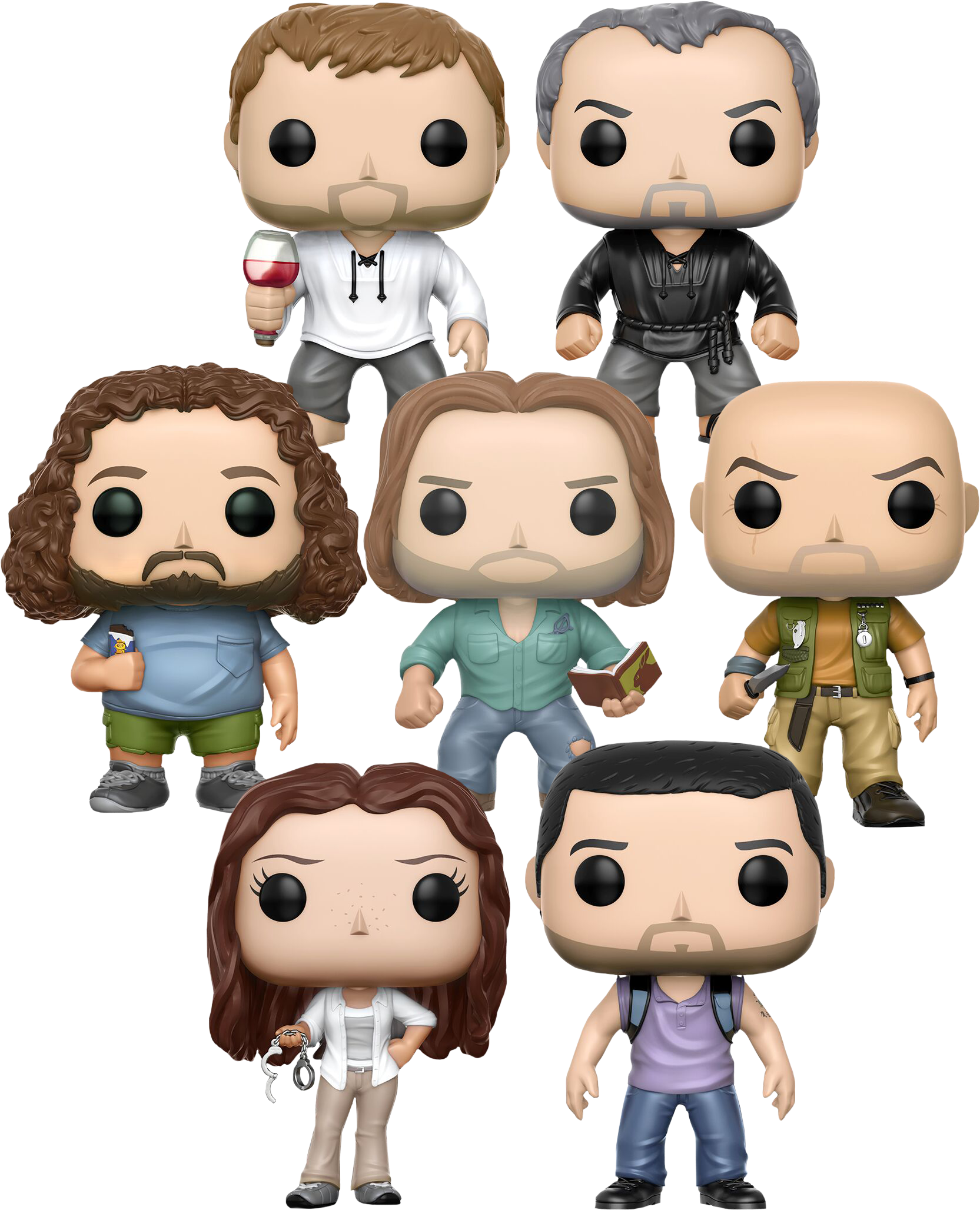 Lost The Plot Pop Vinyl Figure Bundle - Lost Man In Black Pop! Vinyl Figure (1665x2056), Png Download