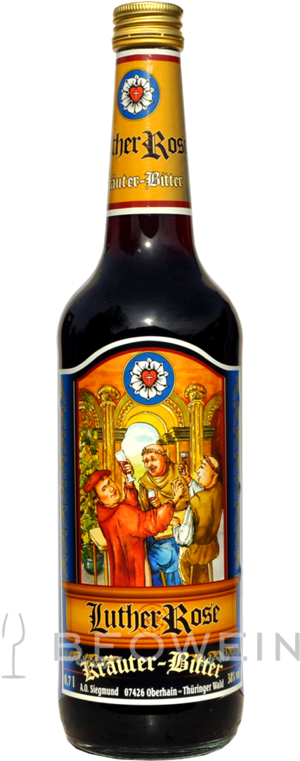Lutherrose Herbal Bitter 0,7 L - Hof Brau (1080x1080), Png Download