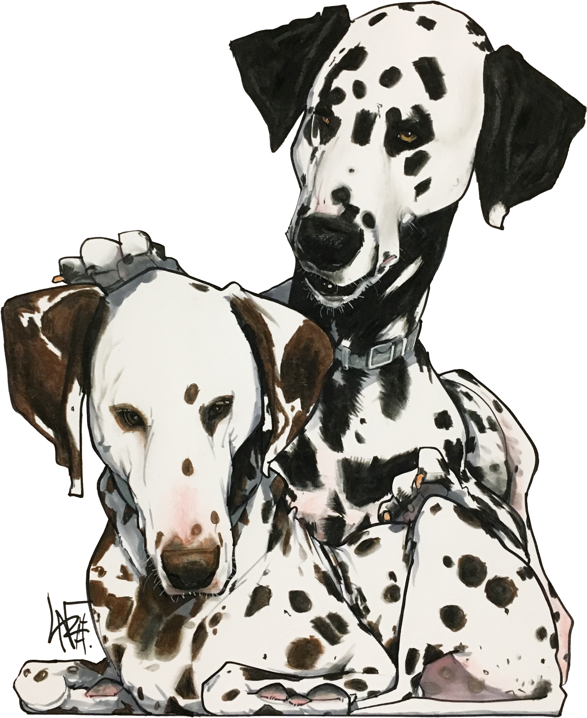 Custom Dog Pet Portrait By Canine Caricatures John - Dog (2048x2627), Png Download