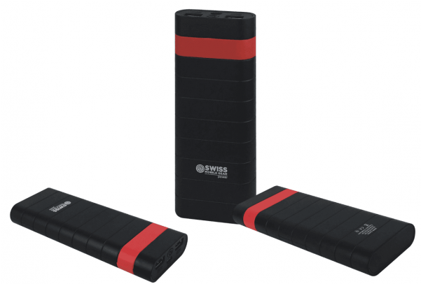 Swiss 12000mah Power Bank - Swiss Mobile Gear Power Bank (600x600), Png Download