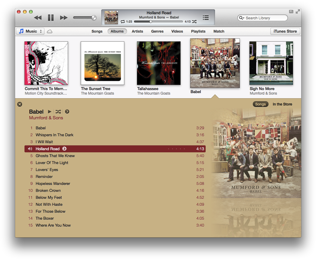 Album Artwork Is Reflective Below It In Itunes 11 - Mumford & Sons - Babel (cd) (1060x872), Png Download