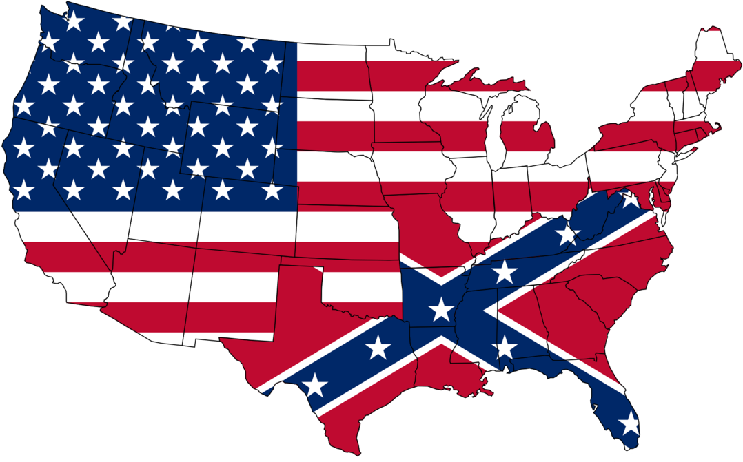 North And South By Beyond19-da8jxtl - Usa Flag (1137x703), Png Download