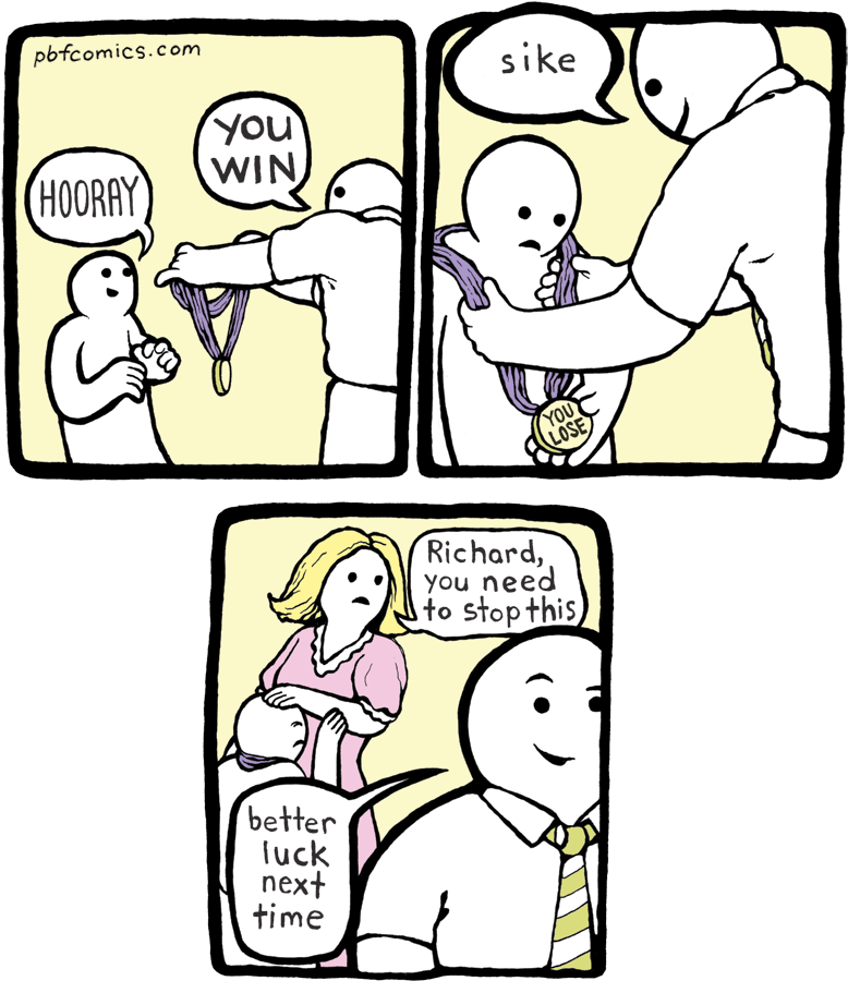 Better Luck - « - Funny Comics With Unexpected Dark Endings (800x912), Png Download