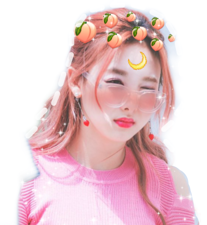 Nayeon Twice Soft Icon Pink Peachy Cool Cute Kawai - Nayeon (691x749), Png Download