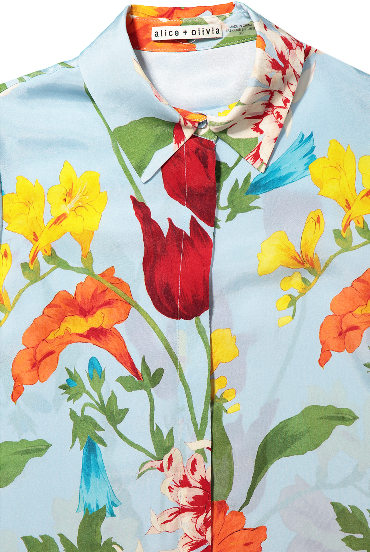 Short Sleeve Jem Shirt Dress Greenwich Garden Icy Blue (1280x1920), Png Download