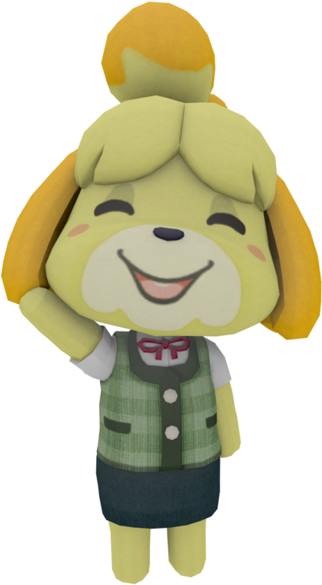 Render Test By Theadorableoshawott - New Leaf Ssb4 Animal Crossing Isabelle (894x894), Png Download