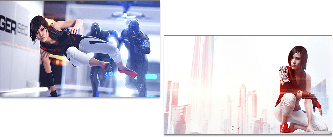 1470657033 Entete Recovered - Mirror's Edge Catalyst Trainer (1087x486), Png Download