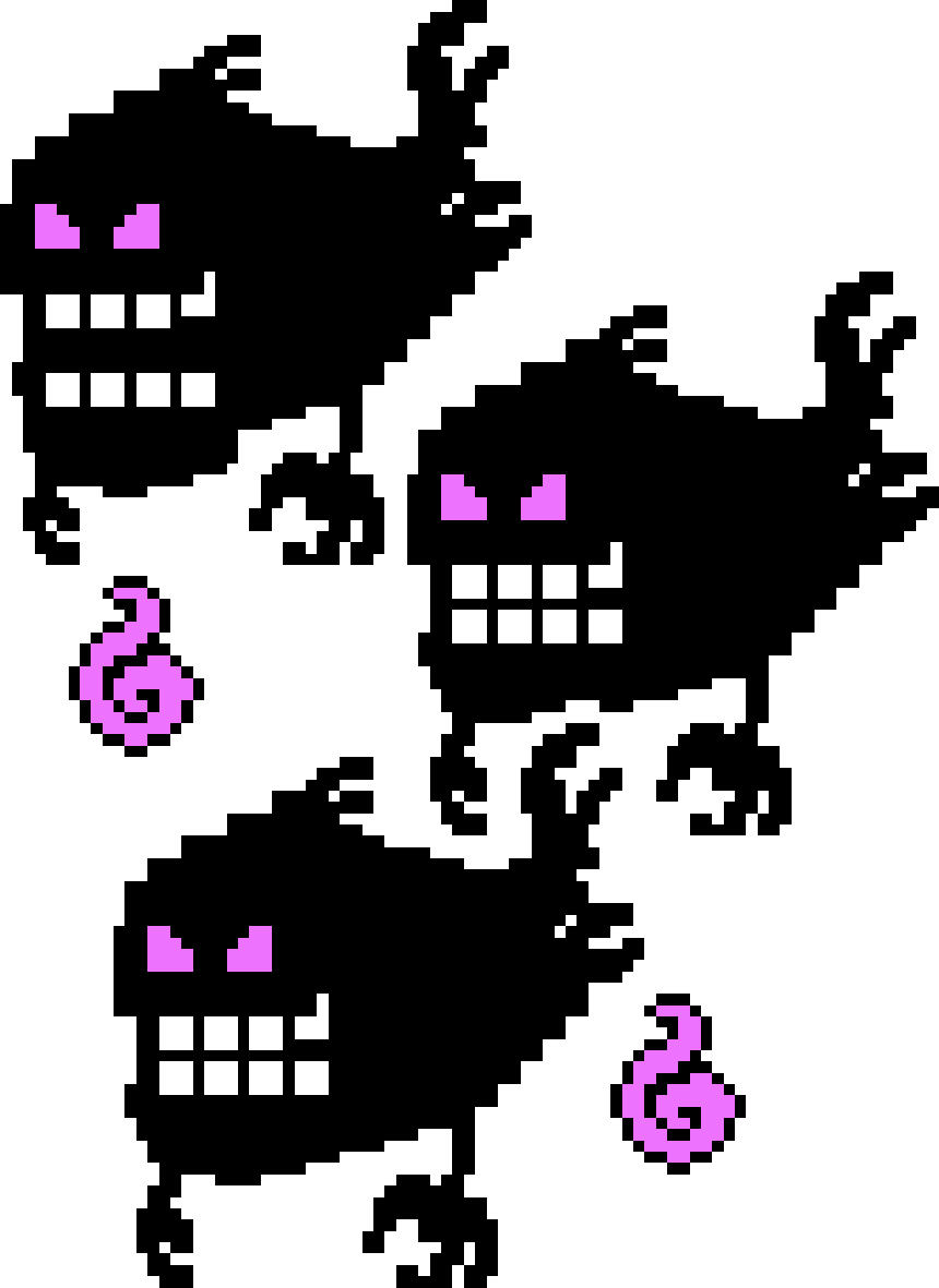Evil Demons - Rhythm Heaven 8 Bit (860x1181), Png Download