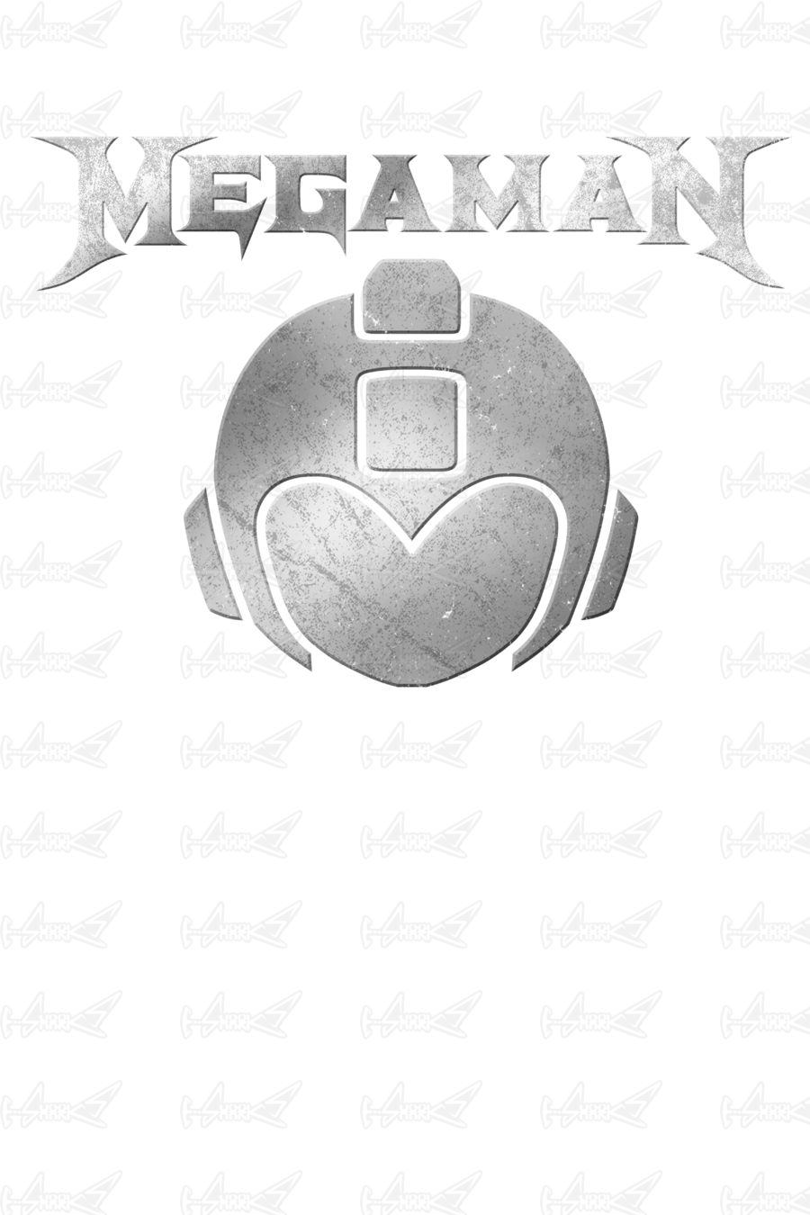 Megaman Megadeth Parody - White (900x1350), Png Download