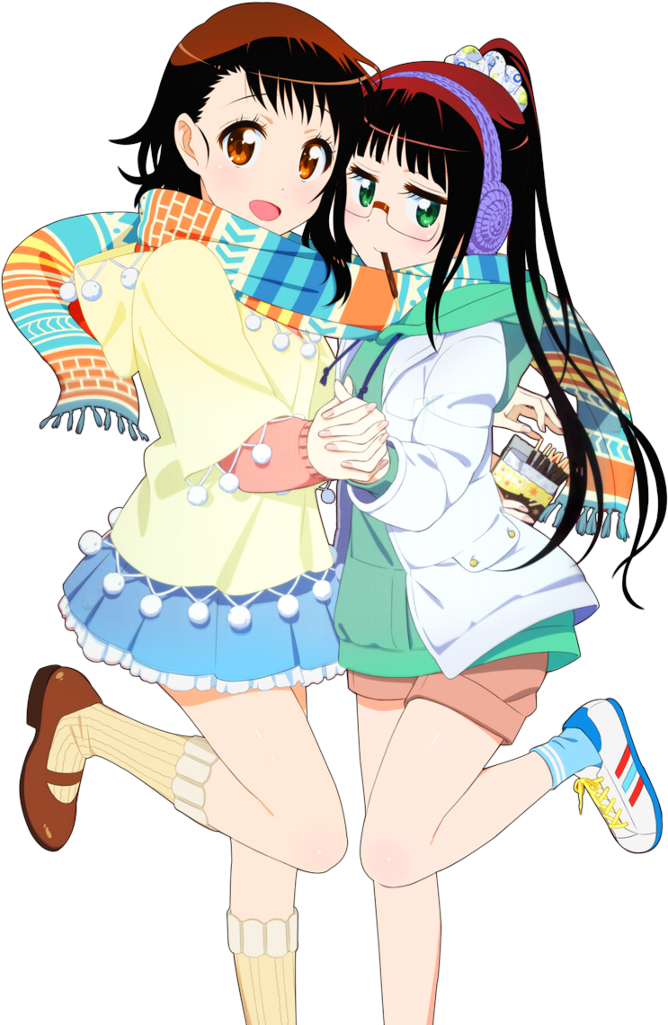 Onodera And Ruri By Sharknex - Nisekoi Vol.2 [dvd+cd Limited Edition] (971x1141), Png Download