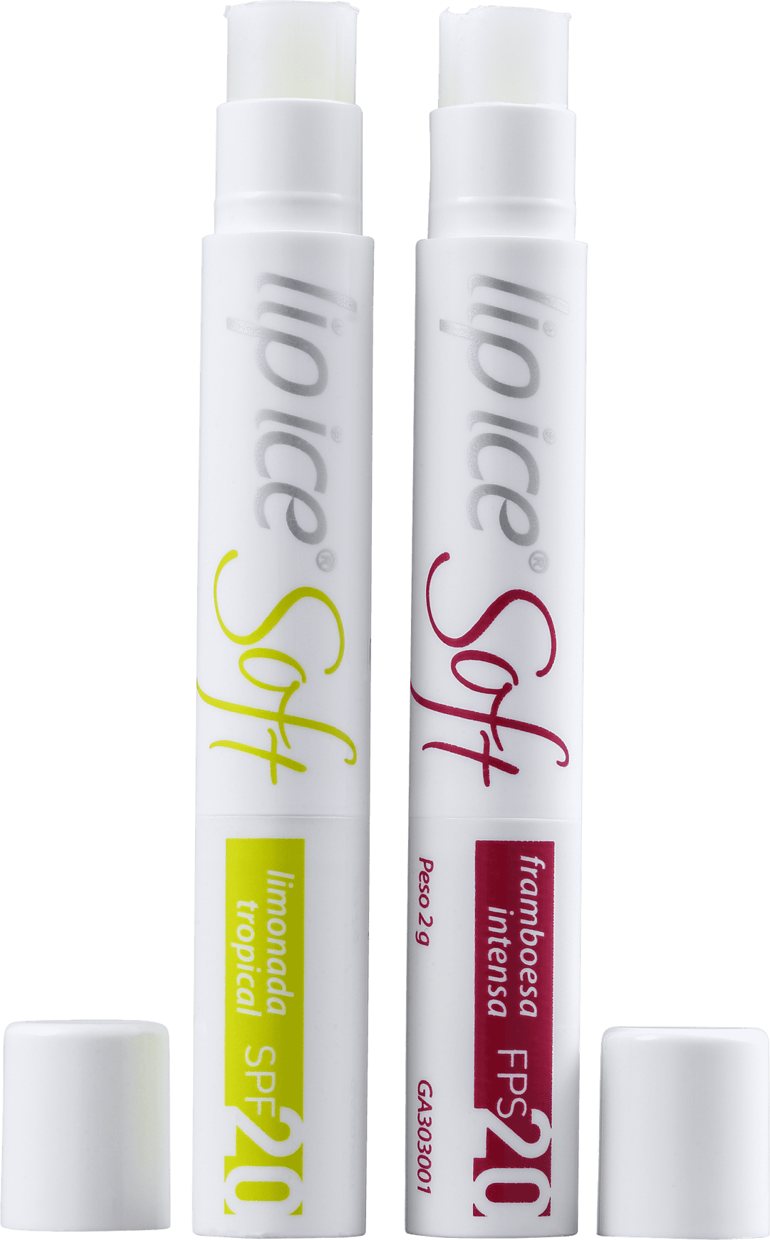 Lip Ice Pack Soft Limonada E Framboesa Fps - Lip Ice (1081x1740), Png Download