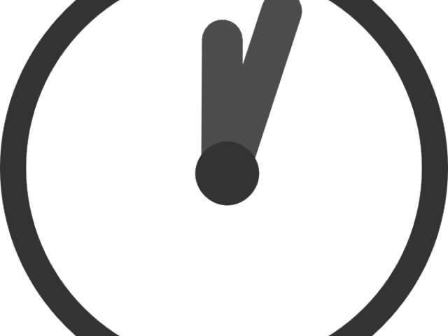 Simple Clock Cliparts - Circle (640x480), Png Download