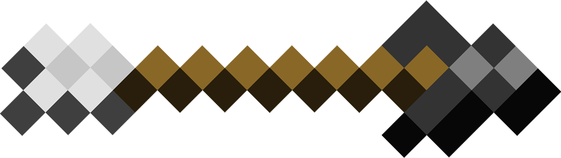 Minecraft Ok Png - Minecraft Arrow Transparent Background (1106x311), Png Download