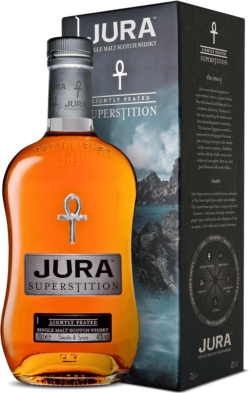 Jura Superstition - Jura Distillery Co. Ltd Isle Of Jura Superstition Liter (848x1374), Png Download